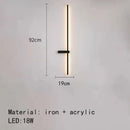 GobekUsa LED Wall Lights: Modern Black White Aluminium Sconce Lamp for Living Room Bedroom