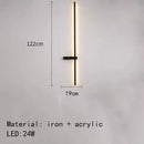 GobekUsa LED Wall Lights: Modern Black White Aluminium Sconce Lamp for Living Room Bedroom