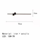 GobekUsa LED Wall Lights: Modern Black White Aluminium Sconce Lamp for Living Room Bedroom