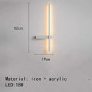 GobekUsa LED Wall Lights: Modern Black White Aluminium Sconce Lamp for Living Room Bedroom
