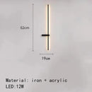 GobekUsa LED Wall Lights: Modern Black White Aluminium Sconce Lamp for Living Room Bedroom
