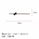 GobekUsa LED Wall Lights: Modern Black White Aluminium Sconce Lamp for Living Room Bedroom