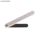 GobekUsa Modern Hour Hand LED Wall Sconce in Black and White Acrylic with White/Warm Lighting