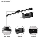 GobekUsa Contemporary LED Tubed Vanity Wall Sconce - Black/White Acrylic Wall Lamp for Bathrooms - 16.5"/18" Wide