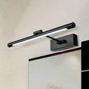 GobekUsa Contemporary LED Tubed Vanity Wall Sconce - Black/White Acrylic Wall Lamp for Bathrooms - 16.5"/18" Wide