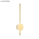 GobekUsa Minimalist Acrylic Wall Sconce with LED Light in Black/White - Available in 3 Sizes