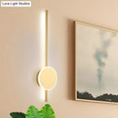 GobekUsa Minimalist Acrylic Wall Sconce with LED Light in Black/White - Available in 3 Sizes