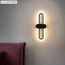 GobekUsa Modern LED Wall Sconce Light Fixture - Acrylic, Black