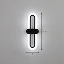 GobekUsa Modern LED Wall Sconce Light Fixture - Acrylic, Black