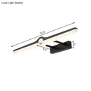 GobekUsa Stylish LED Wall Mount Light with Aluminum and Acrylic Design - Black/White (16"/29" Dia)