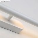 GobekUsa Modern LED Wall-Mounted Vanity Light in White/Black with Adjustable Width and Multiple Light Options