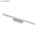 GobekUsa Modern LED Wall-Mounted Vanity Light in White/Black with Adjustable Width and Multiple Light Options