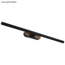GobekUsa Modern LED Wall-Mounted Vanity Light in White/Black with Adjustable Width and Multiple Light Options