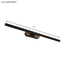 GobekUsa Modern LED Wall-Mounted Vanity Light in White/Black with Adjustable Width and Multiple Light Options