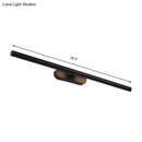 GobekUsa Modern LED Wall-Mounted Vanity Light in White/Black with Adjustable Width and Multiple Light Options
