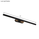 GobekUsa Modern LED Wall-Mounted Vanity Light in White/Black with Adjustable Width and Multiple Light Options