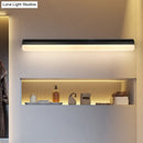 GobekUsa Contemporary LED Vanity Wall Sconce in White/Black Acrylic - 16"/19.5"/23.5" Wide