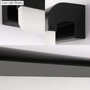 GobekUsa Contemporary LED Vanity Wall Sconce in White/Black Acrylic - 16"/19.5"/23.5" Wide