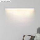 GobekUsa Contemporary LED Vanity Wall Sconce in White/Black Acrylic - 16"/19.5"/23.5" Wide