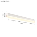 GobekUsa Contemporary LED Vanity Wall Sconce in White/Black Acrylic - 16"/19.5"/23.5" Wide