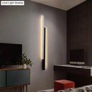 GobekUsa Minimalist Black and White Linear LED Wall Light - Modern Metal Flush Mount Sconce for Corridor