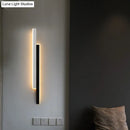 GobekUsa Minimalist Black and White Linear LED Wall Light - Modern Metal Flush Mount Sconce for Corridor