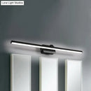 GobekUsa Modernist LED Vanity Light Fixture - Black/White Linear Design - 16"/19.5" Width - Warm/White Light