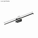 GobekUsa Modernist LED Vanity Light Fixture - Black/White Linear Design - 16"/19.5" Width - Warm/White Light