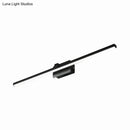 GobekUsa Modernist LED Vanity Light Fixture - Black/White Linear Design - 16"/19.5" Width - Warm/White Light