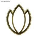 GobekUsa White Lotus Petal LED Wall Sconce with Crystal Shade - Modern Warm/White Lighting
