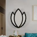 GobekUsa White Lotus Petal LED Wall Sconce with Crystal Shade - Modern Warm/White Lighting