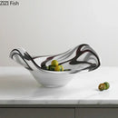GobekUsa Glass Fruit Plate Set - Elegant Tableware for Home, Hotel, and Restaurant Use
