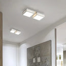 GobekUsa Black White LED Ceiling Lights Modern Minimalist Bedroom Study Lighting Fixtures