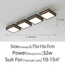 GobekUsa Black White LED Ceiling Lights Modern Minimalist Bedroom Study Lighting Fixtures