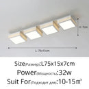 GobekUsa Black White LED Ceiling Lights Modern Minimalist Bedroom Study Lighting Fixtures