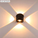 GobekUsa Nordic Aluminum LED Wall Lamp - Mini Cube Wall Washer Sconce for Living Room (2/4-Head) in Black/White
