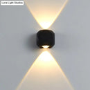 GobekUsa Nordic Aluminum LED Wall Lamp - Mini Cube Wall Washer Sconce for Living Room (2/4-Head) in Black/White