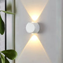 GobekUsa Nordic Aluminum LED Wall Lamp - Mini Cube Wall Washer Sconce for Living Room (2/4-Head) in Black/White