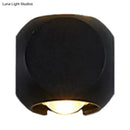 GobekUsa Nordic Aluminum LED Wall Lamp - Mini Cube Wall Washer Sconce for Living Room (2/4-Head) in Black/White