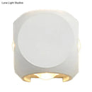 GobekUsa Nordic Aluminum LED Wall Lamp - Mini Cube Wall Washer Sconce for Living Room (2/4-Head) in Black/White