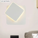 GobekUsa Modern Nordic Wall Lamp with Moveable Iron Arm, Flush Mount Sconce in Black/White - LED Light, Acrylic Shade