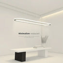 GobekUsa Gold Oval LED Chandelier Dimmable Dining Room Pendant Light Fixture