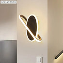 GobekUsa Modern LED Oval and Ring Wall Mount Sconce for Stairways in Black/White/Warm Light