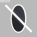 GobekUsa Modern LED Oval and Ring Wall Mount Sconce for Stairways in Black/White/Warm Light