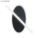 GobekUsa Modern LED Oval and Ring Wall Mount Sconce for Stairways in Black/White/Warm Light