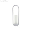GobekUsa Sleek Black/White Sloped Half-Oblong Sconce Minimalist Acrylic LED Wall Light in Warm/White - Perfect for Parlor