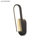 GobekUsa Sleek Black/White Sloped Half-Oblong Sconce Minimalist Acrylic LED Wall Light in Warm/White - Perfect for Parlor