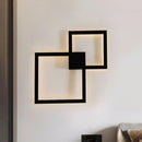 GobekUsa Modern LED Picture Frame Acrylic Shade Wall Sconce - Black/White Dining Room Lighting with Warm/White LED Light