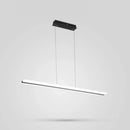 GobekUsa Minimalist LED Hanging Lamp with Black and White Plank Design - Acrylic Island Lighting for Tables