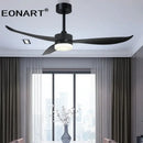 GobekUsa 52" Plastic Blade Ceiling Fan with Remote Control for Bedroom